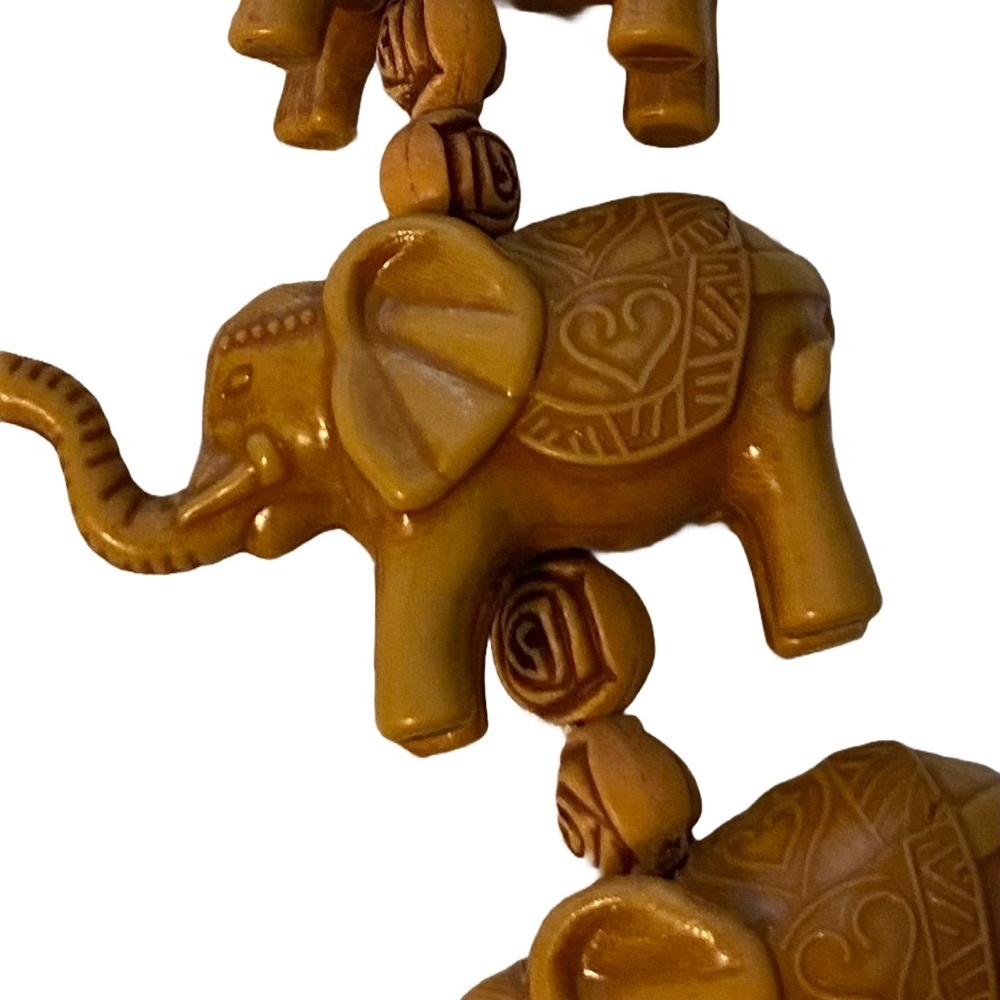 Hand Carved Good Luck Elephant Charm